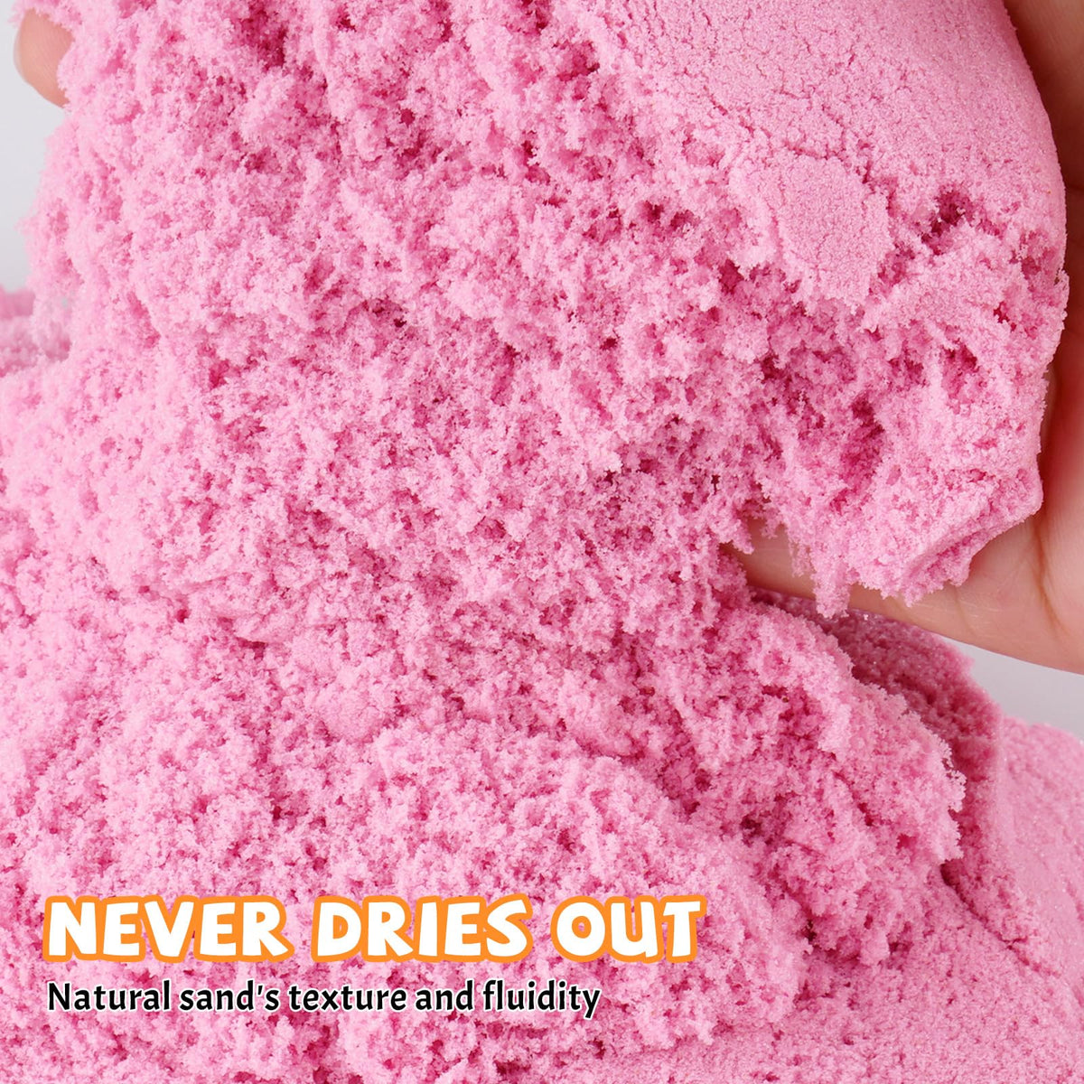 NiToy FlexiSand moldable texture enables easy shaping for imaginative scenes.