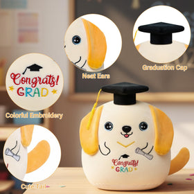 NIUBEHOHO 10inch graduation dog offers a soft, durable keepsake for celebrations