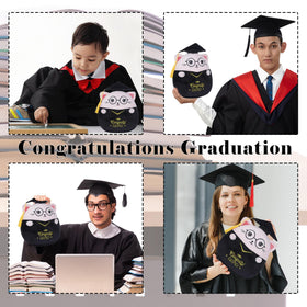 NIUBEHOHO Congrats Grad embroidery plush offers a personal commemorative touch.