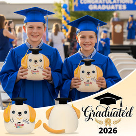 NIUBEHOHO diploma motif embroidery adds a thoughtful touch for ceremonies and memories