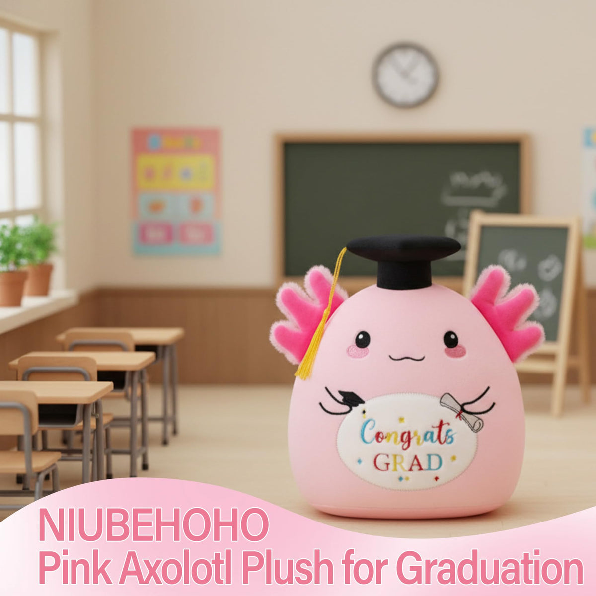NIUBEHOHO pink keepsake symbolizing growth, learning, and new beginnings