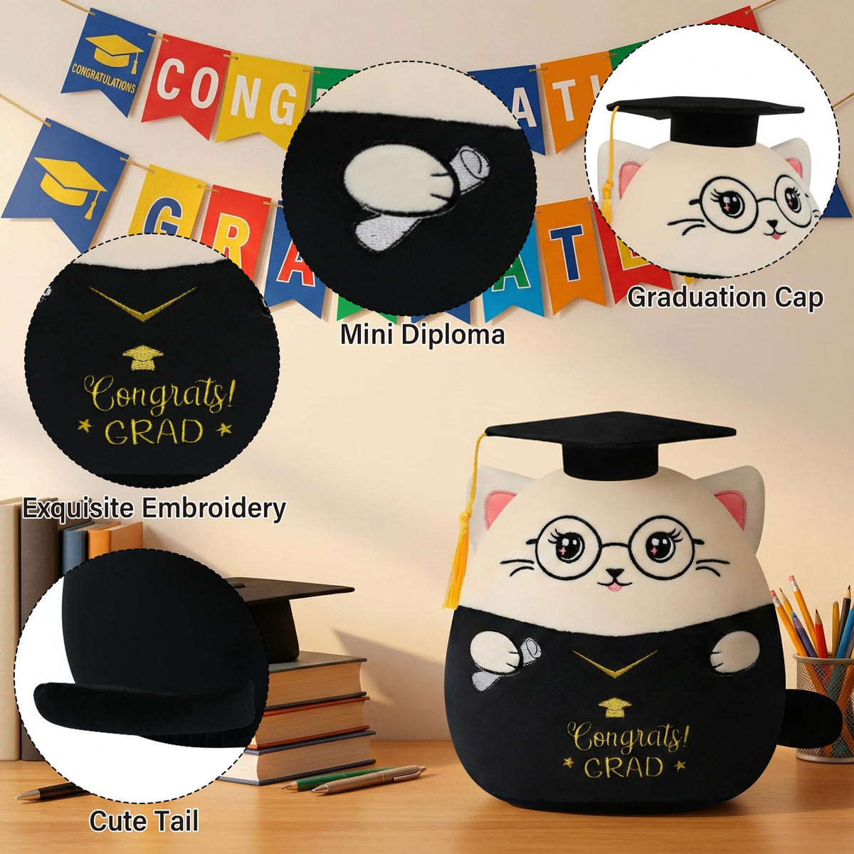 NIUBEHOHO plush in a classroom setting makes a thoughtful gift idea.