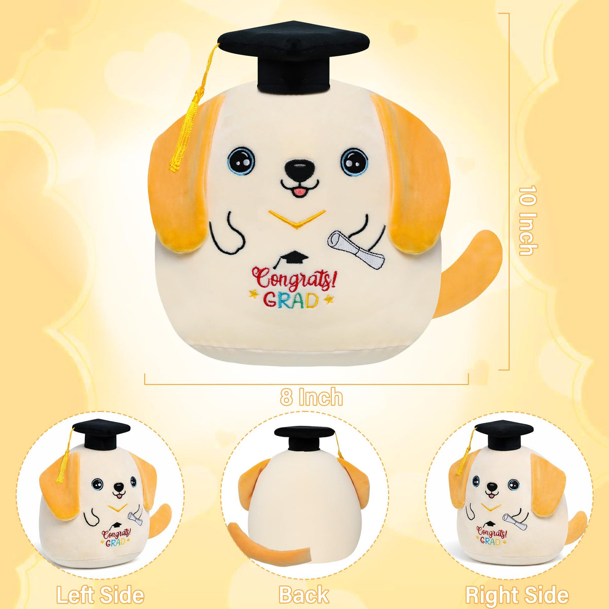 NIUBEHOHO soft PP cotton dog plush offers cozy hugs and durable daily use
