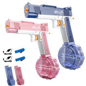 NIUBI electric water gun 2-pack ready for poolside action and summer fun.