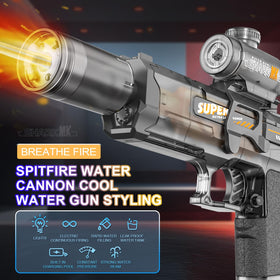 NIUBI electric water gun one-button operation for easy bursts.