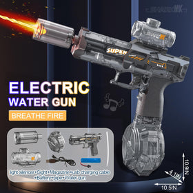 NIUBI water gun USB charging supports quick battery recharge.
