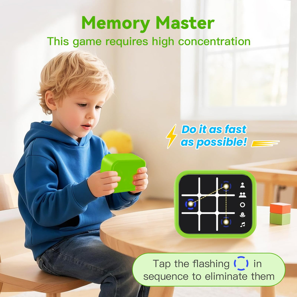 Niufuntek memory-master play, memory challenge for friends and family.