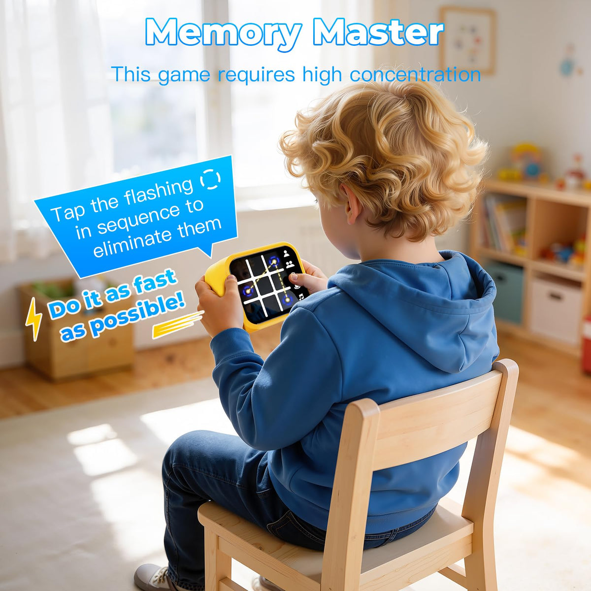 Niufuntek memory mastery game promotes focus and recall.