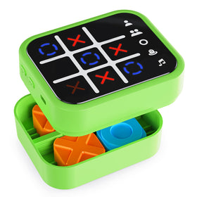 Niufuntek rechargeable tic-tac-toe box, front view, portable brain games for all ages.