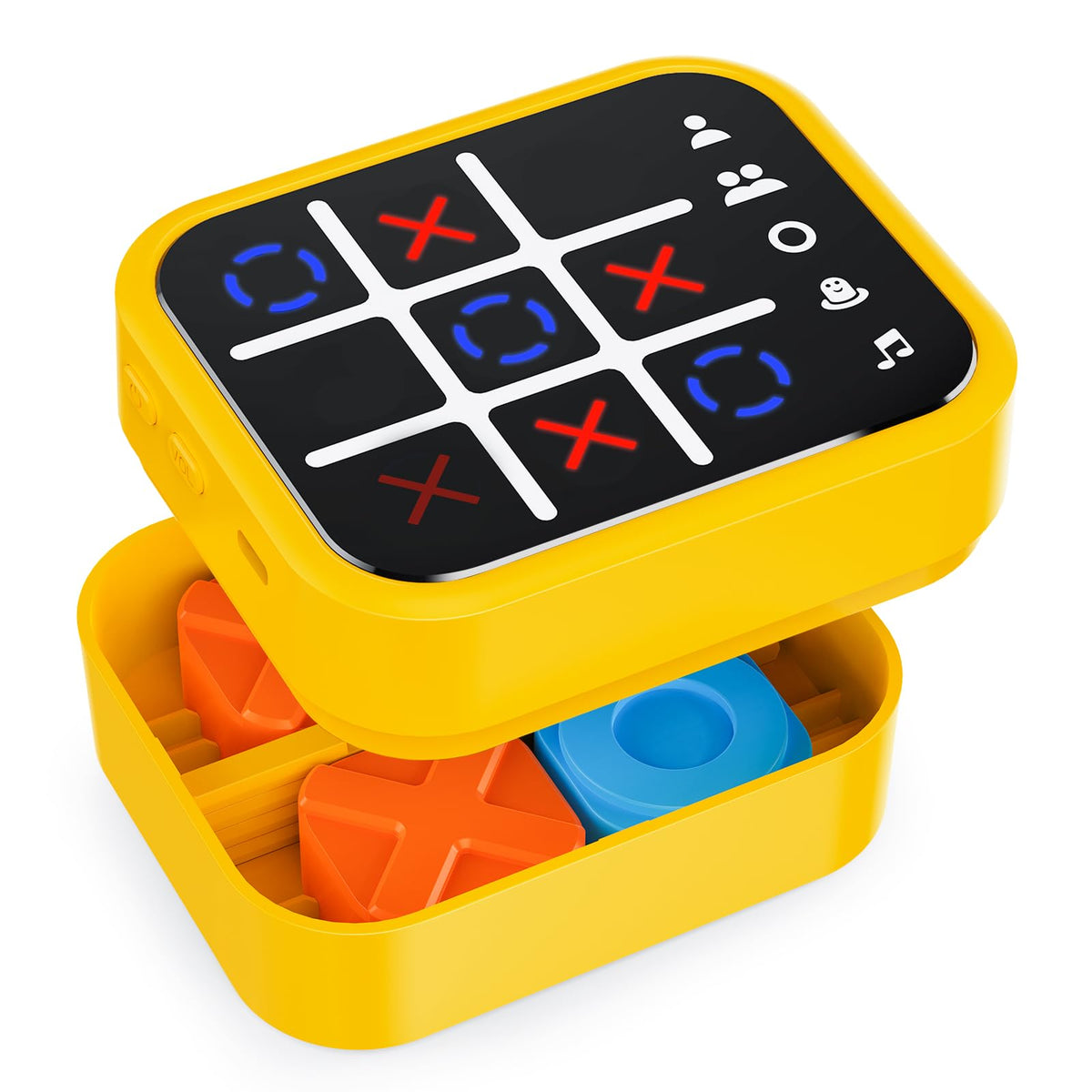Niufuntek rechargeable tic tac toe front view for compact on-the-go play.
