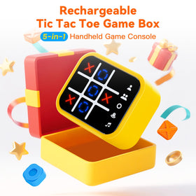 Niufuntek yellow handheld console with bright compact design.