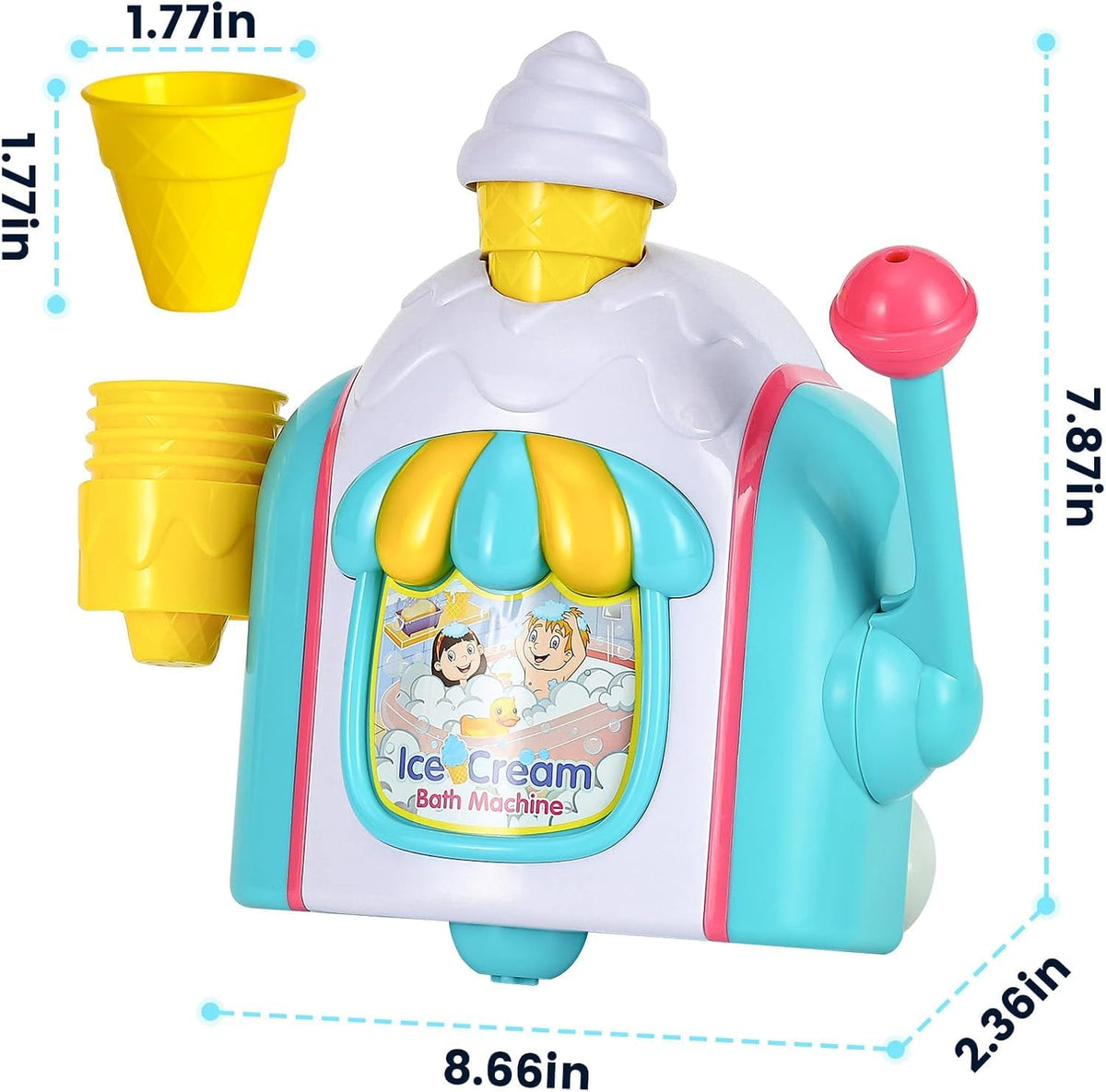 Niulife bath toy with snap buttons for secure tub play