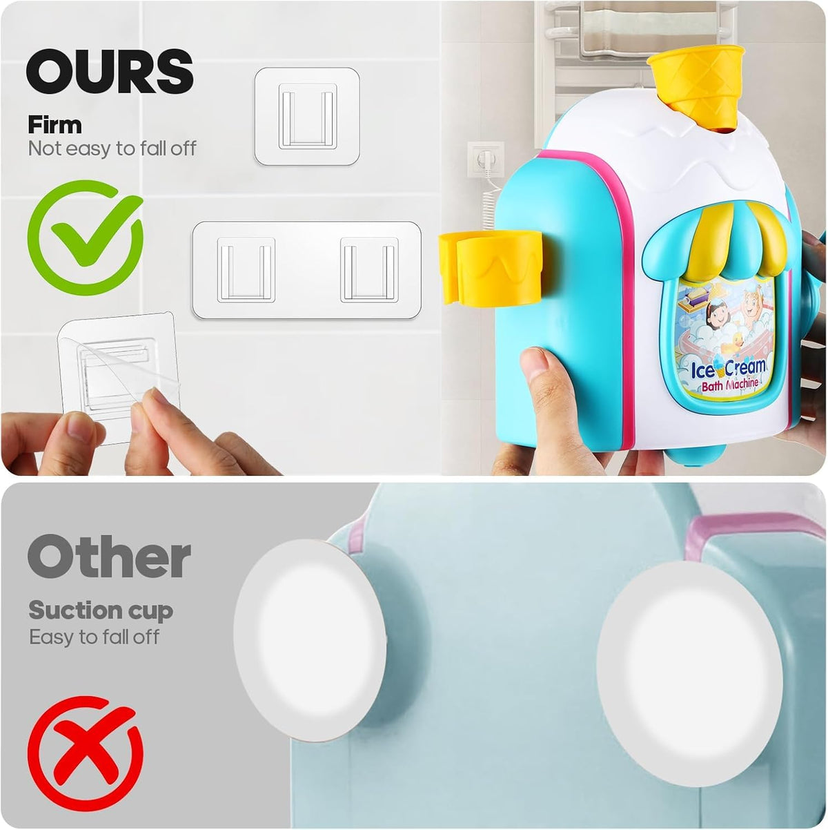 Niulife easy-attach bath toy helps quick setup