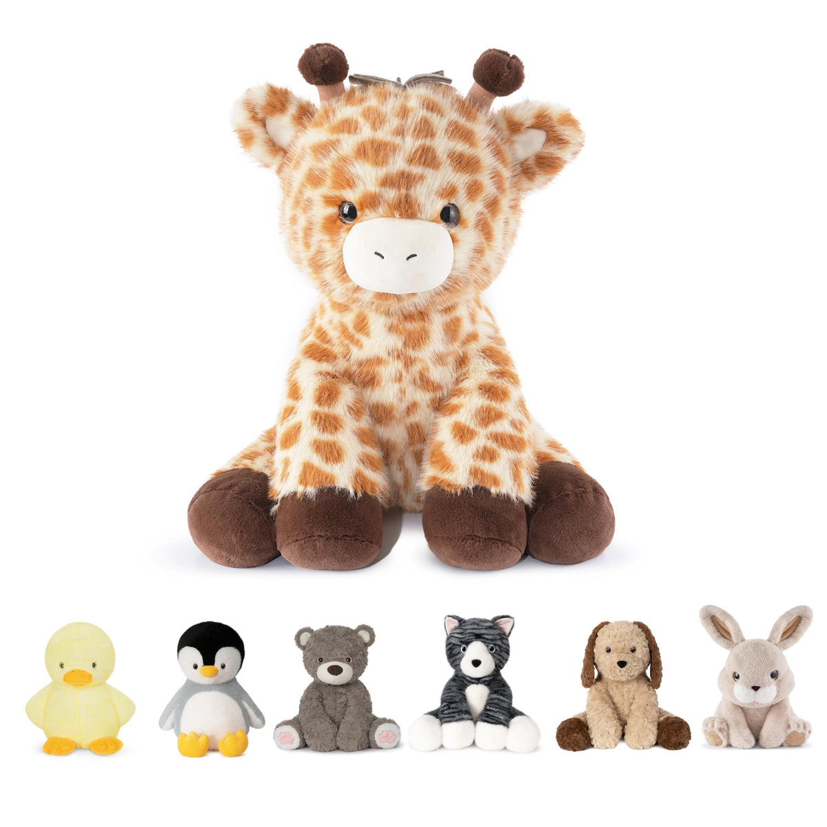 Niuniu Daddy 14-inch weighted giraffe plush for comforting hugs and decor
