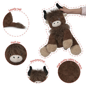 Niuniu Daddy weighted plush in a child's arms for cuddle time