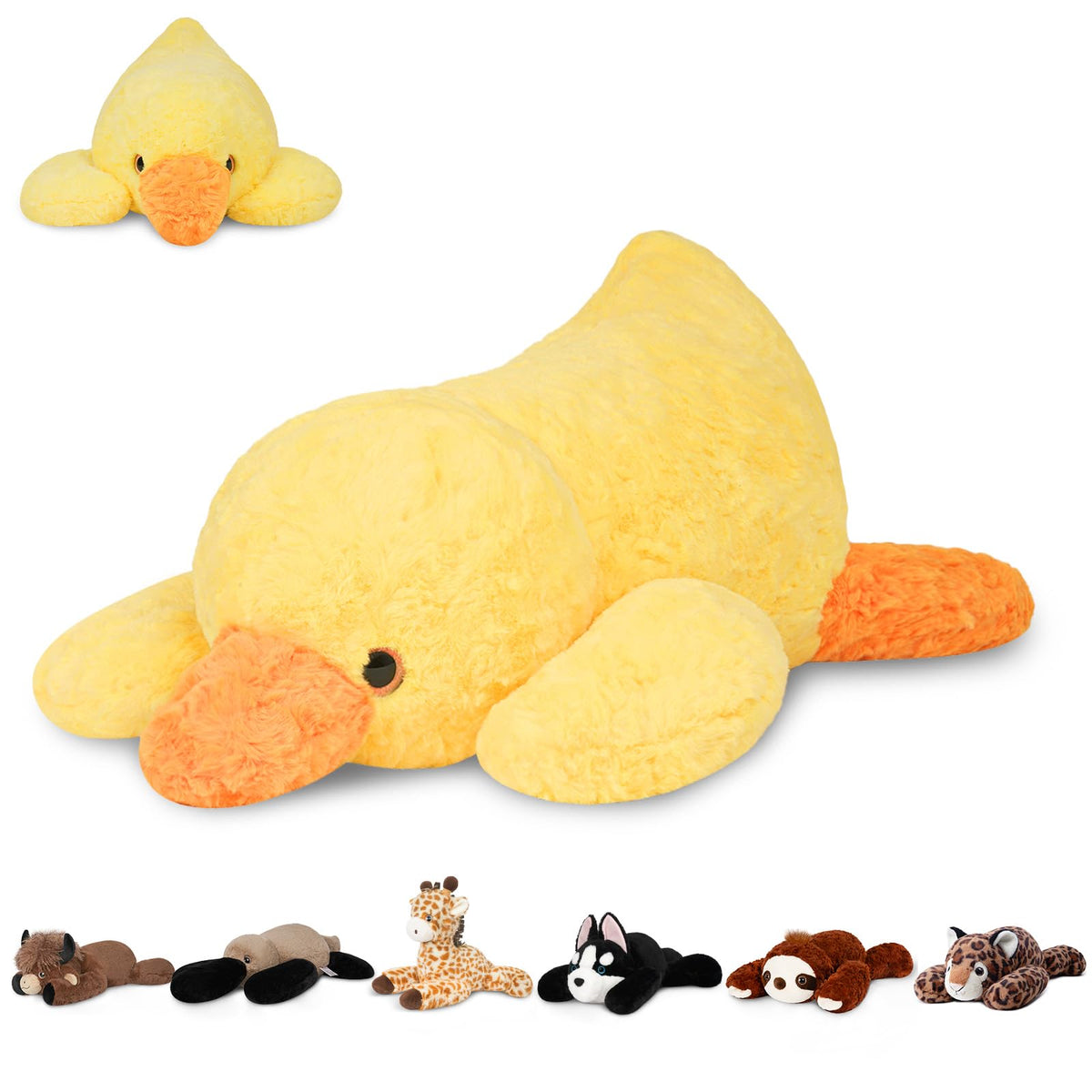 Niuniu Daddy 20 weighted duck front view for cozy hugs