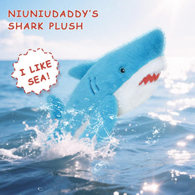 Niuniu Daddy shark plush supports bedtime routines and calm moments.