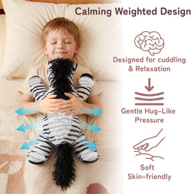 Niuniu Daddy weighted toy provides calming sensory support during travel.