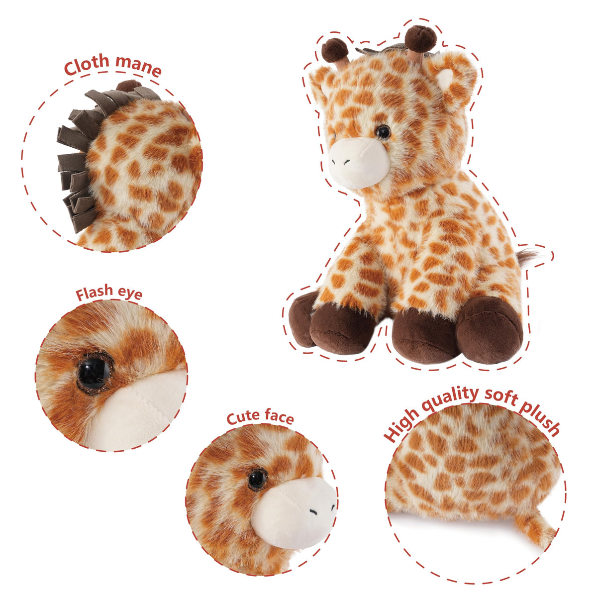 Niuniu Daddy gift-box ready giraffe plush ideal for gifting