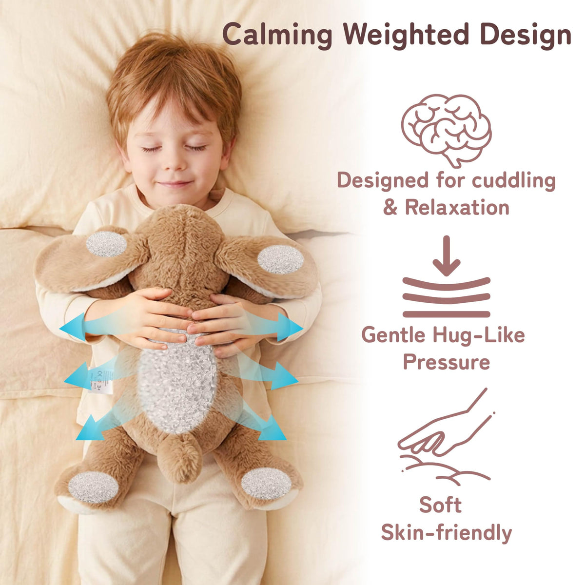 Niuniu Daddy gift-ready bunny weighted friend for birthdays or holidays.