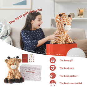 Niuniu Daddy handmade weighted giraffe toy with durable stitching