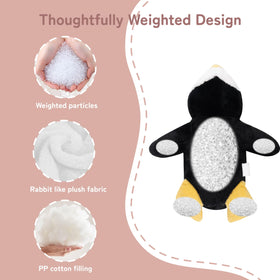 Niuniu Daddy Leopard design weighted plush emphasizes even distribution for calming tactile cues