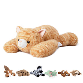 Niuniu Daddy orange cat stuffed animal offers a friendly cuddle buddy.