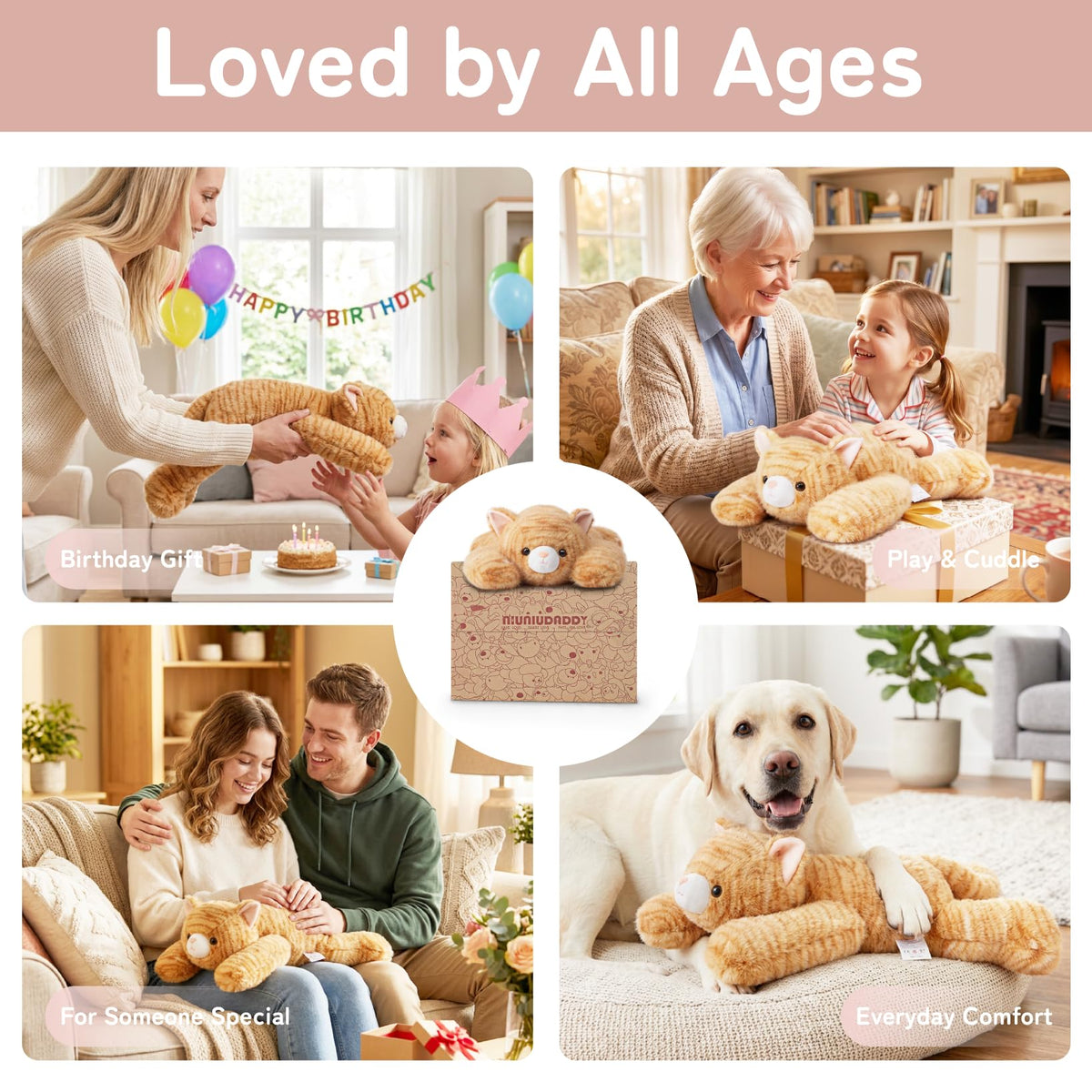 Niuniu Daddy safe materials and reinforced eyes for all ages.