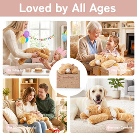 Niuniu Daddy safe materials and reinforced eyes for all ages.