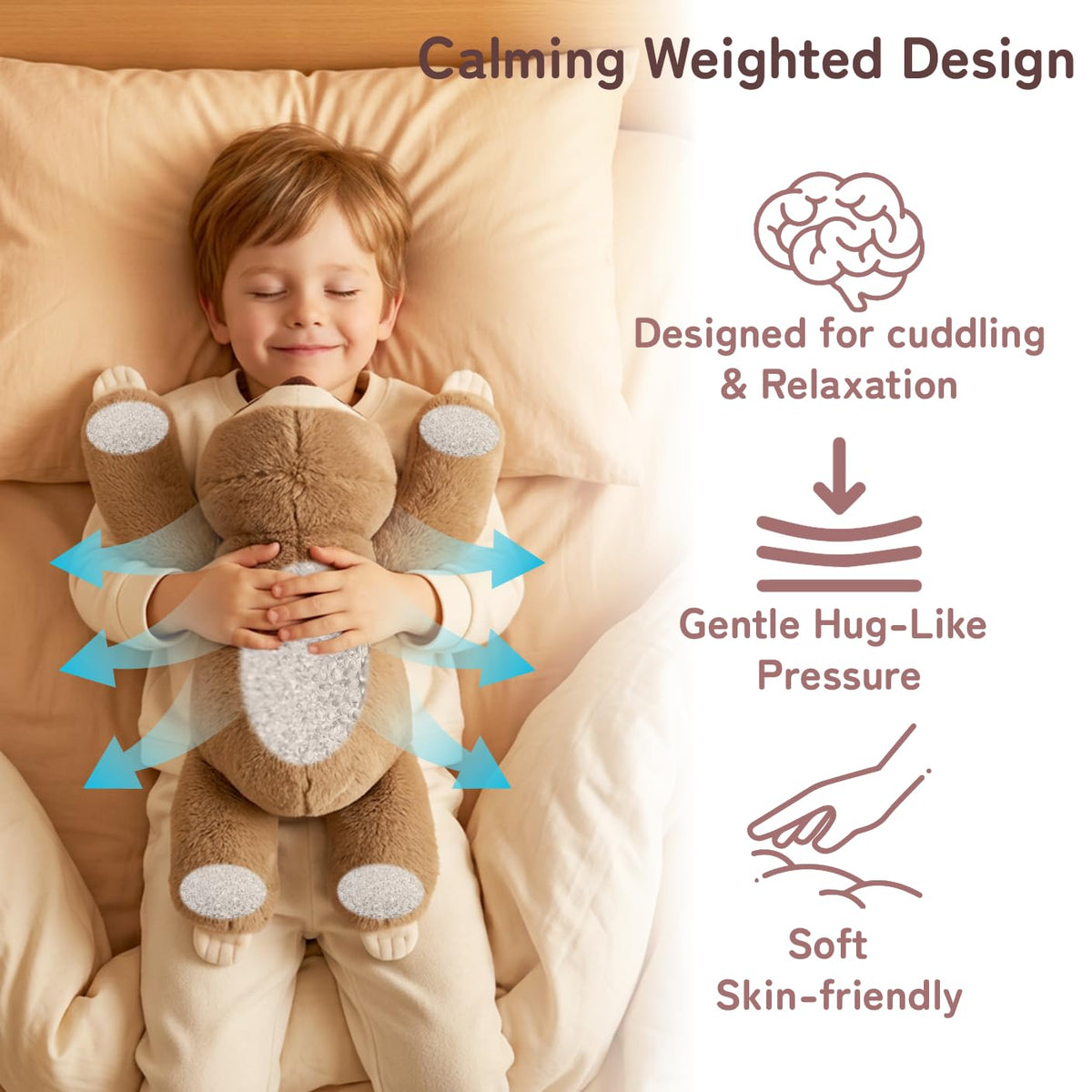 Close-up of reinforced safety eyes on Niuniu Daddy plush for child safety.