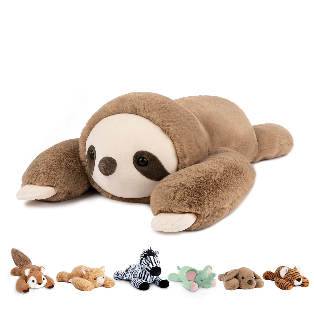 Niuniu Daddy weighted plush front view with a comforting hug feel.