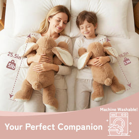 Niuniu Daddy soft plush fabric highlights inviting texture for sensory comfort.