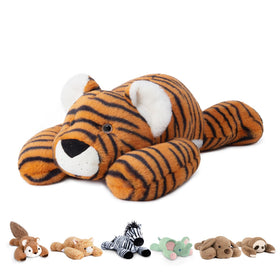 Niuniu Daddy Tiger weighted 20-inch plush for secure, comforting hugs.