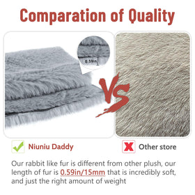 Niuniu Daddy weighted cat plush decor-friendly grey plush for any room.