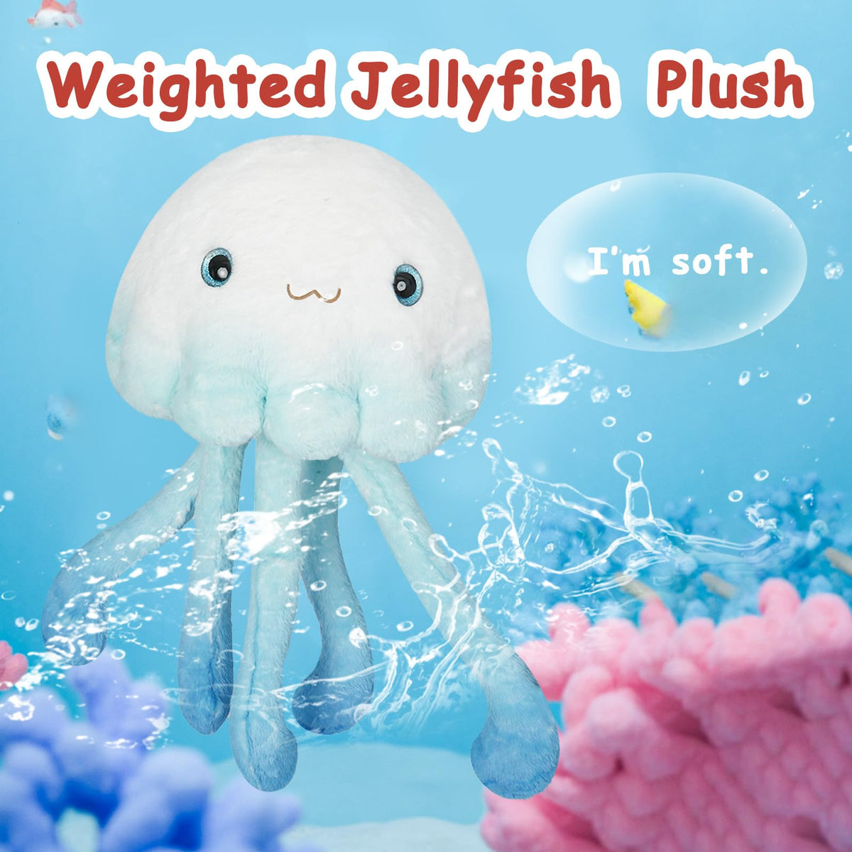Niuniu Daddy weighted jellyfish body pillow ideal for sleep support.
