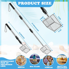 Niuyhe two-piece shell sifter set ready for family beach scavenger hunt