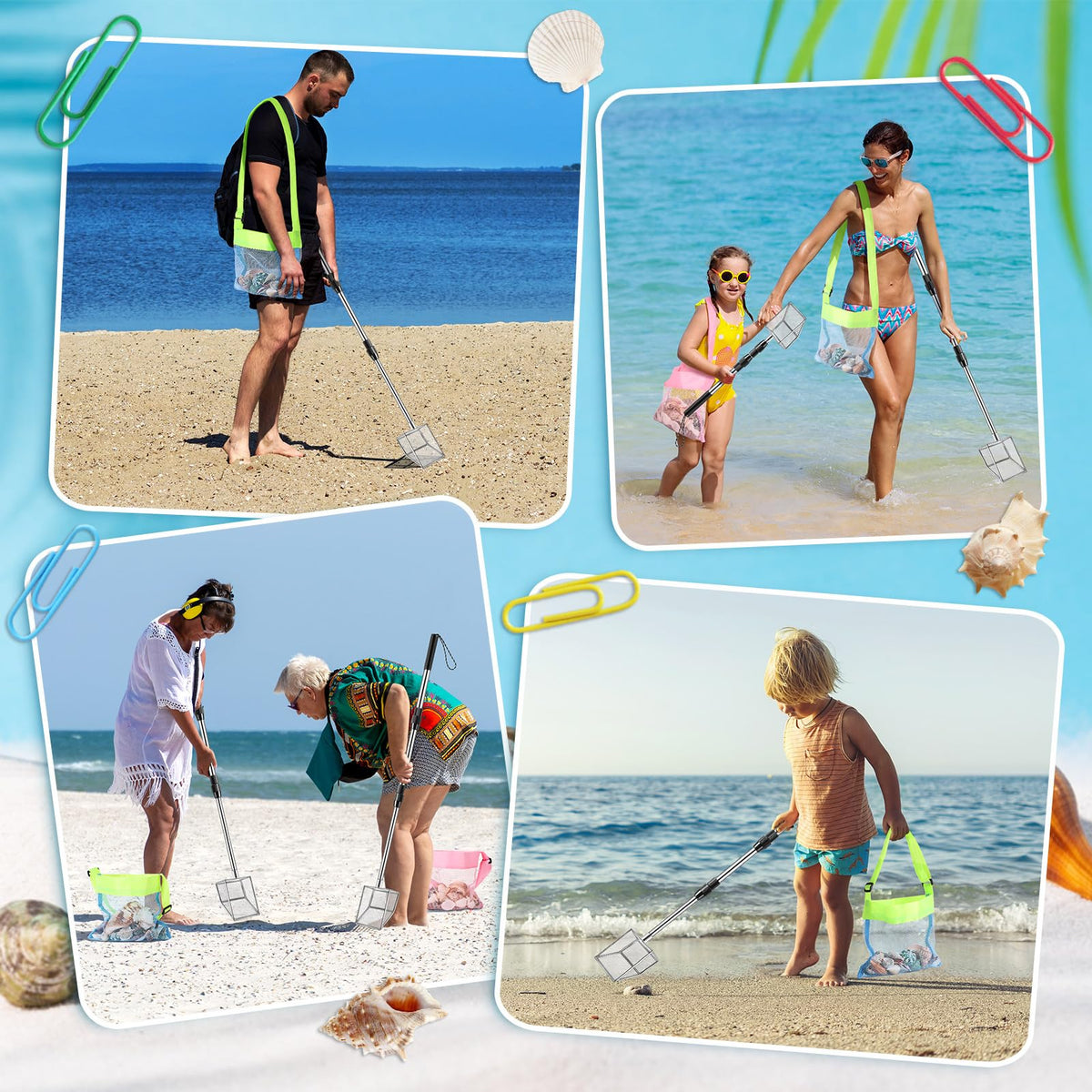 Niuyhe nylon lanyard keeps the beach tool secure