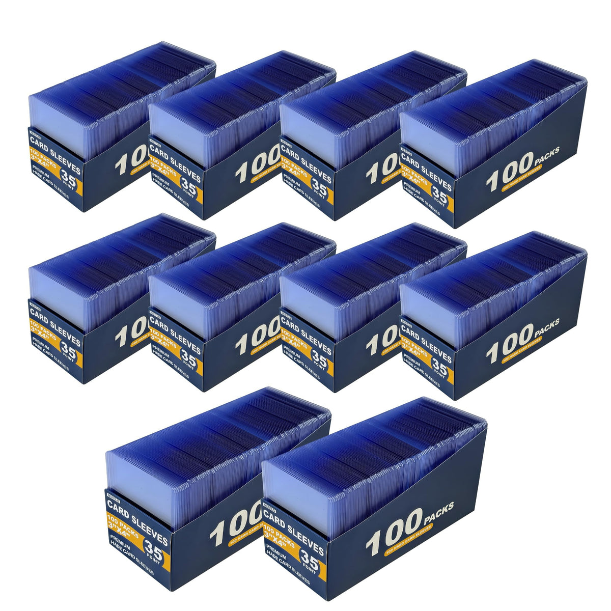 NIXITLO 1000 hard card sleeves package offering rigid non-PVC protection for collections.
