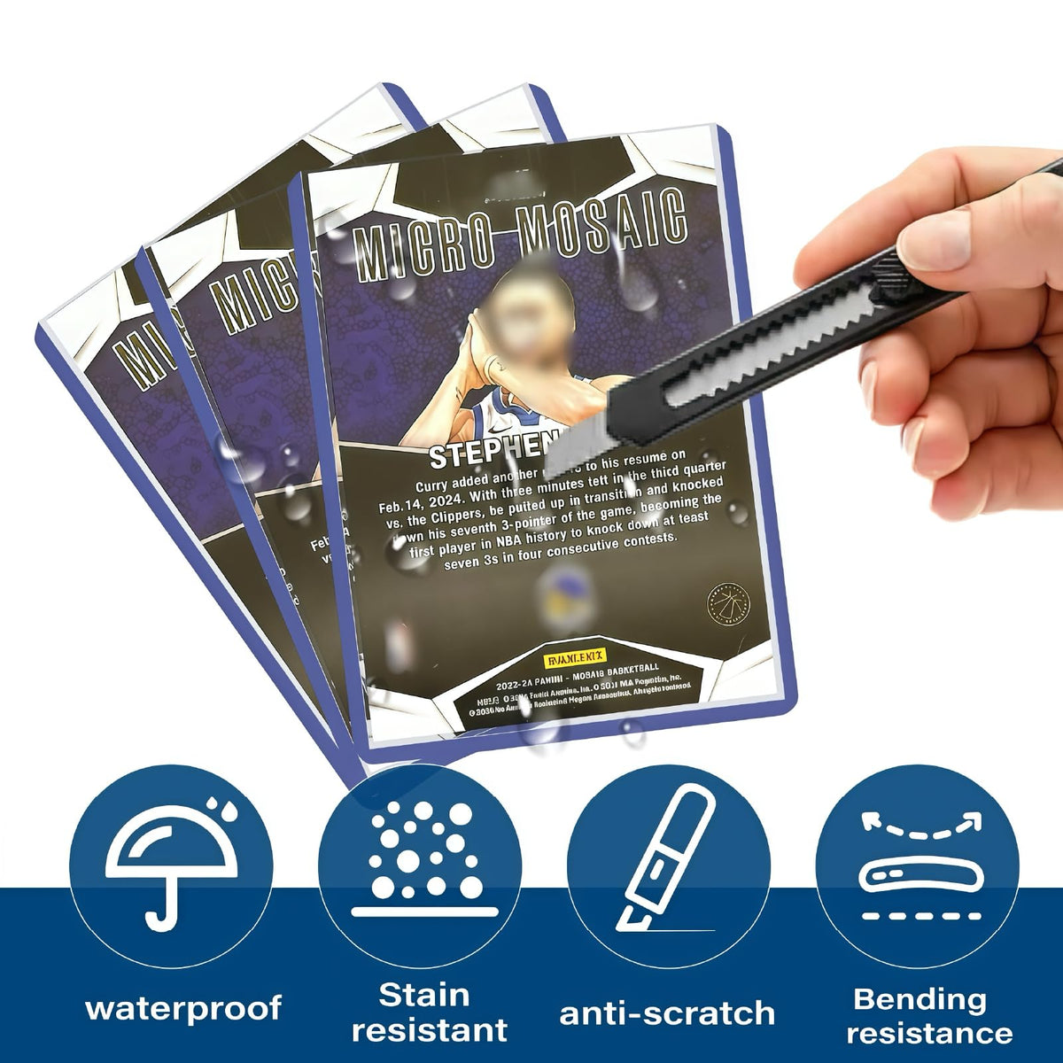 Hard sleeves safeguard trading cards during transport and stacking