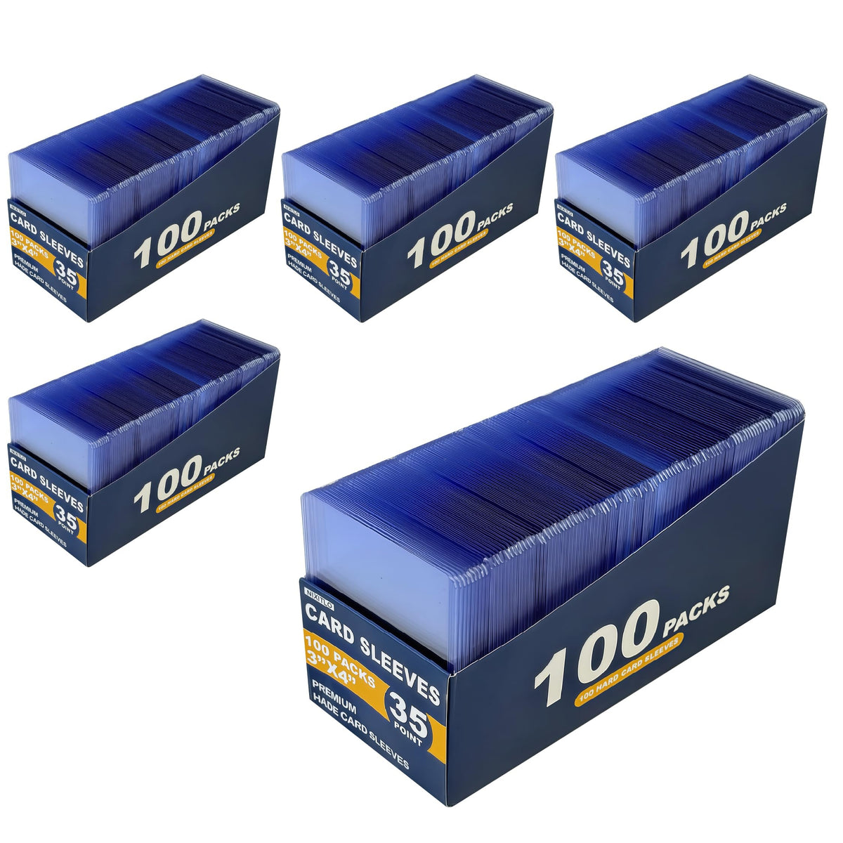 NIXITLO 500 hard card sleeve packaging for premium protection and organized storage.