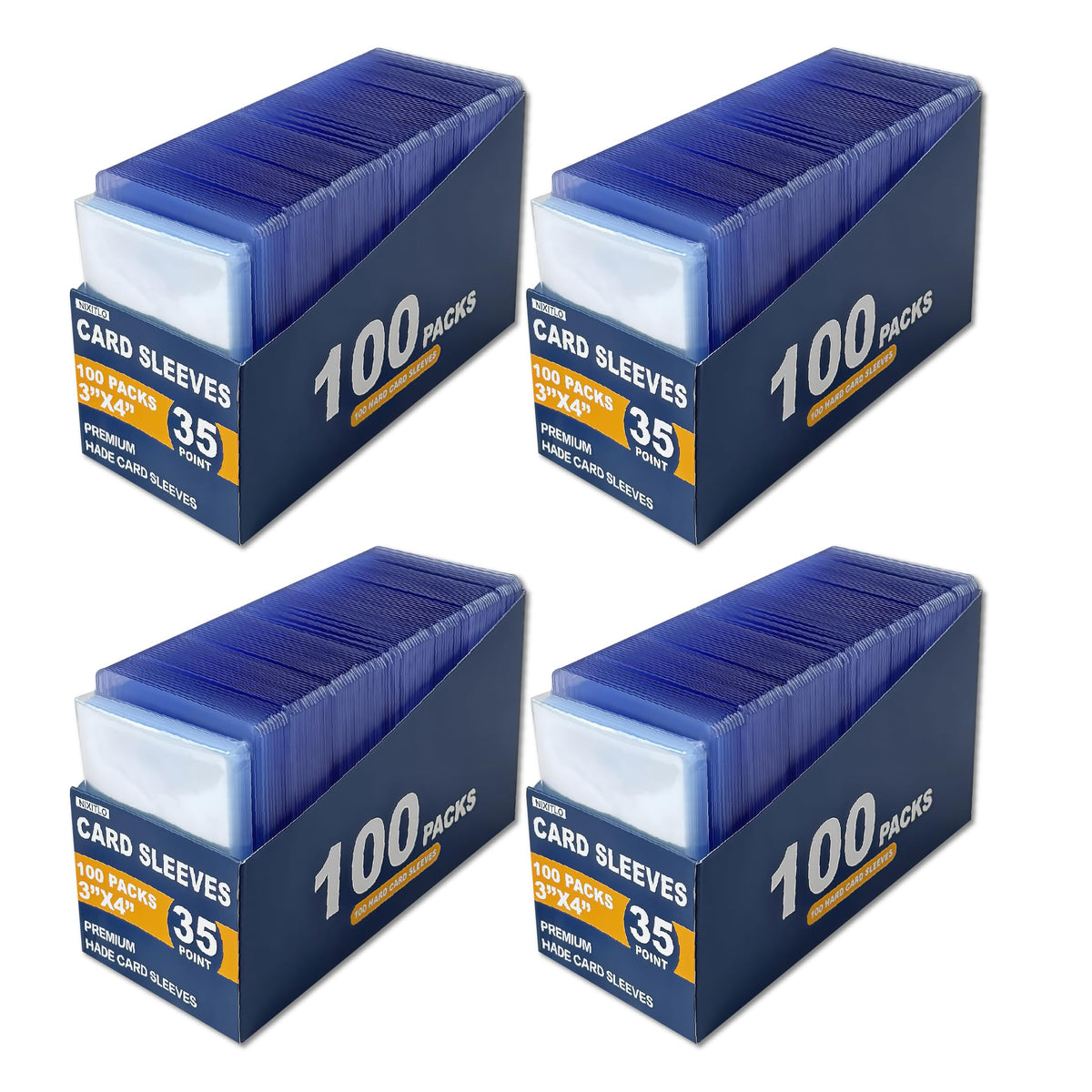 NIXITLO 800 top loaders for baseball cards protect from bending and moisture