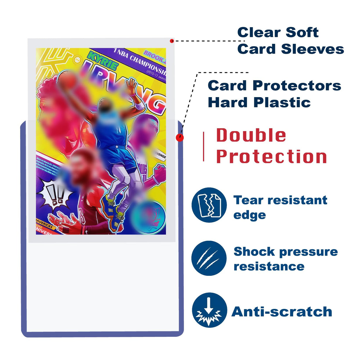 NIXITLO 800 top loaders for Yu-Gi-Oh cards resist dust and moisture