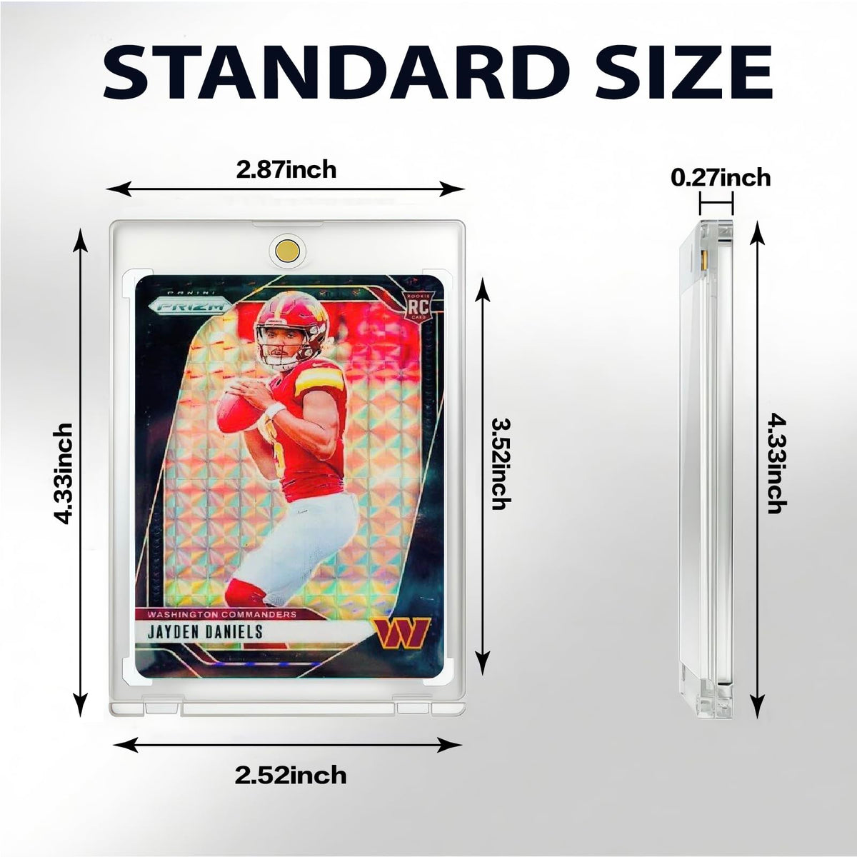 NIXITLO one-touch card holder enabling easy access while protecting card edges.
