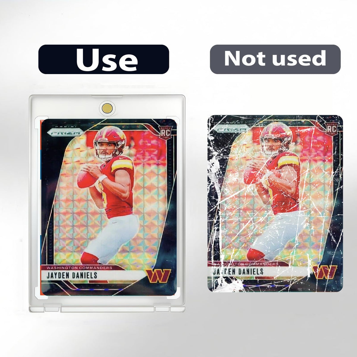 NIXITLO standard-size compatibility fits baseball, basketball, and trading cards.