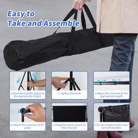 Niyanghome puppet stage crossbar fully adjustable for versatile heights.
