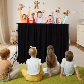 Niyanghome puppet stage includes a carrying bag for storage.