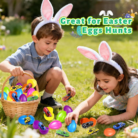NizyDue six color variety eggs brighten any Easter hunt.