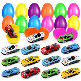 NizyDue Easter eggs with die-cast cars for thrilling egg hunts.