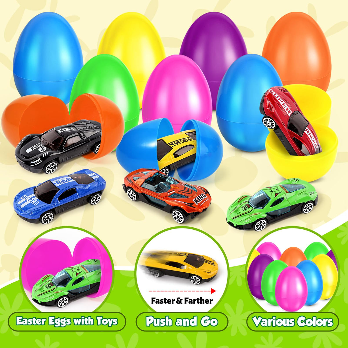 NizyDue prefilling eggs with toys sparks unbox joy.