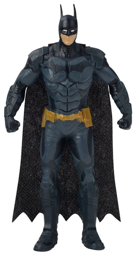NJ Croce Arkham Knight Batman bendable figure in dynamic display pose.